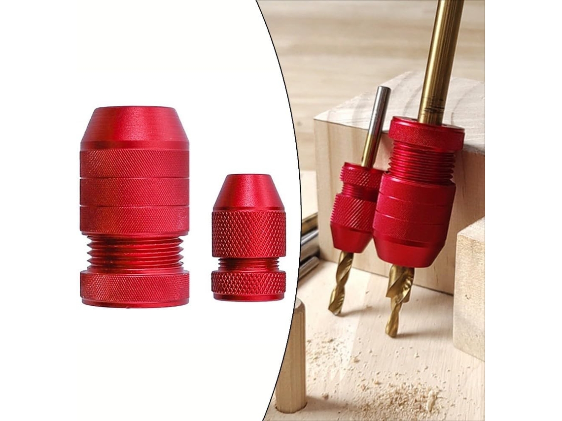 Conjunto De 2 Peças Limitadores Profundidade Ajustáveis Para Brocas