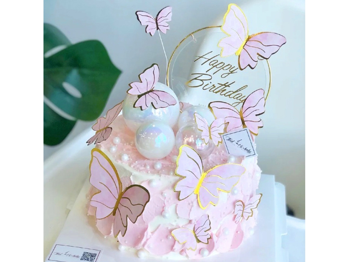 Enfeite para Bolo «feliz Aniversário», Decoração de Bolos DUREFORWARD