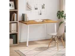 Vidaxl 120 X 70 X 75 Cm Madeira Sólida De Acácia Branco Retangular