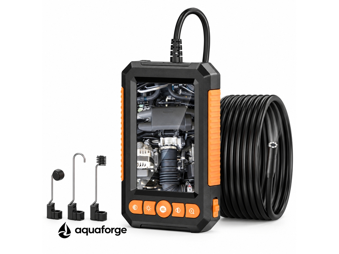 Endoscópio Industrial Ecrã 4,3" Cabo 1 M Ip67 8 Led