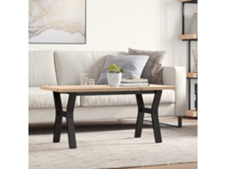Vidaxl Mesa De Centro Estrutura Em Y 100x50x45,5cm Pinho/aço
