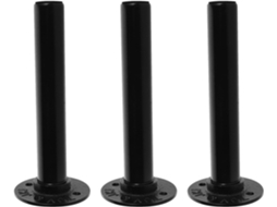 Suporte de Parede para Anilhas com 3 Peças Rack Armazenamento Resistente Academia em Casa S/MARCA