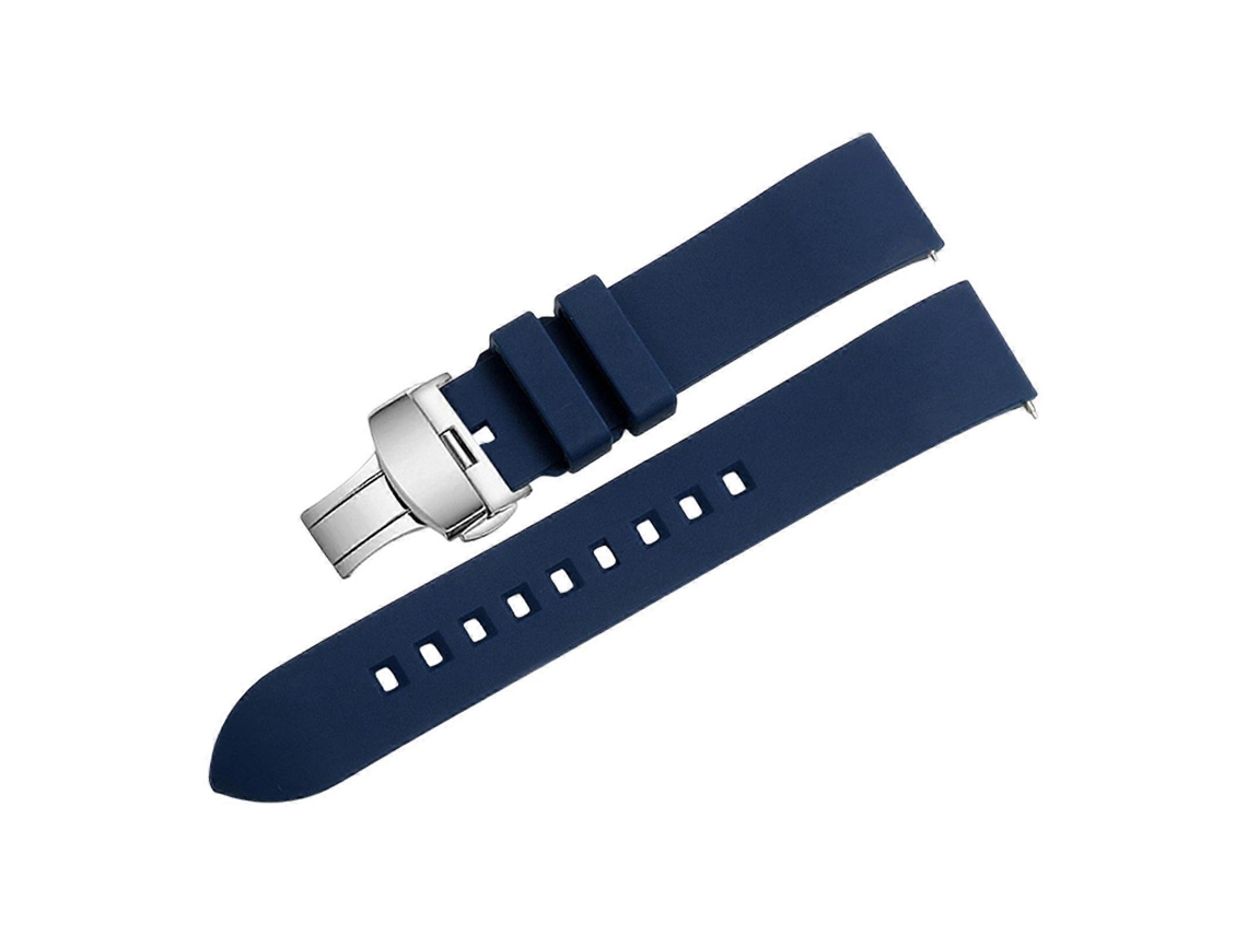 Pulseira De Relógio De Silicone De Fácil Instalação Com Fivela De Metal Para Substituição Olysi Shop