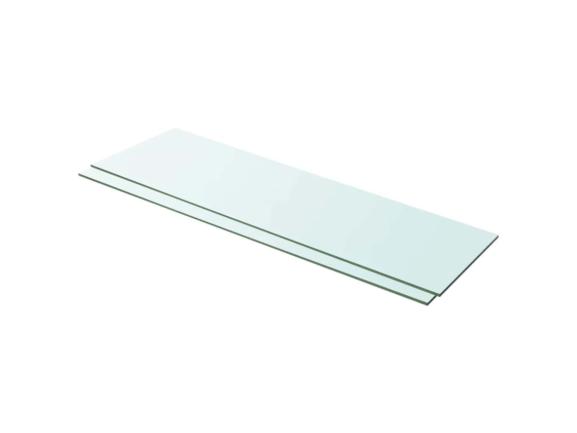 Vidaxl Prateleiras 2 Pcs 100x30 Cm Vidro Transparente