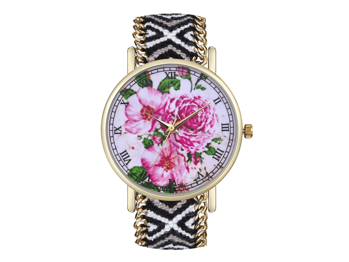Relógio de Pulso Casual Fashion com Pulseira de Lã Relógio de Quartzo para Mulheres