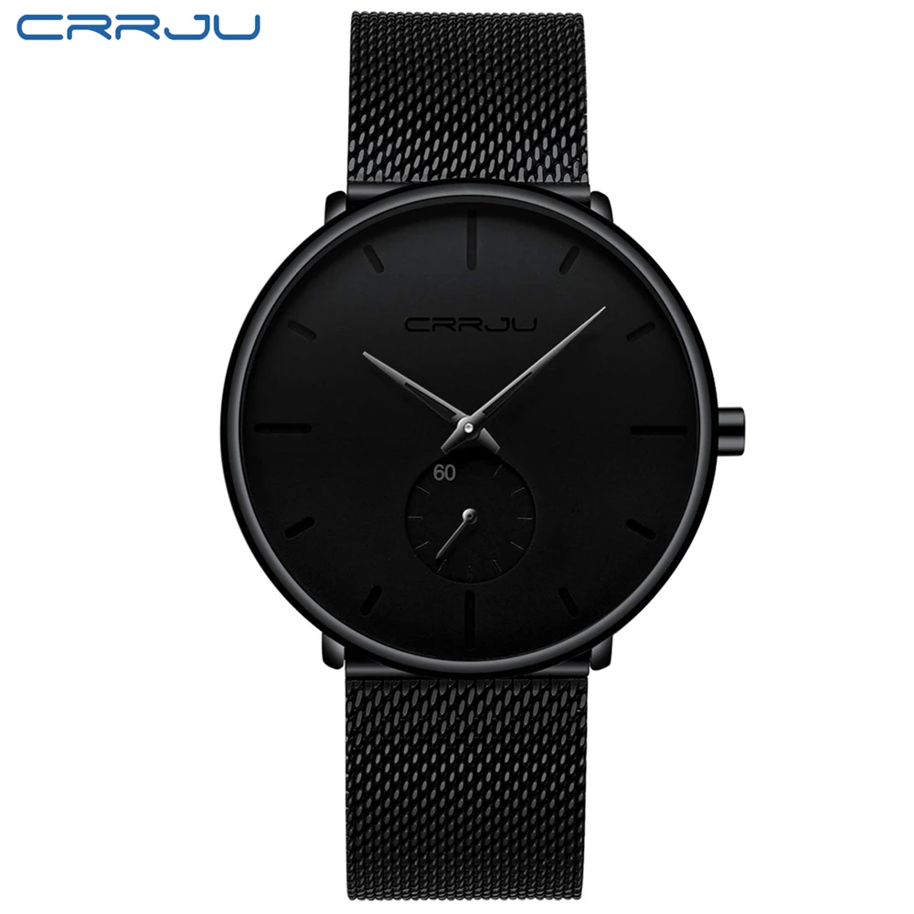 Relógio Masculino Elegante MDUG, À Prova D'água, Ultrafino, com Pulseira de Malha e Design Minimalista