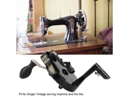 Manivela de Máquina de Costura Manivela de Metal para Máquinas de Costura com Pedal de Roda de Raios Singer HURRISE