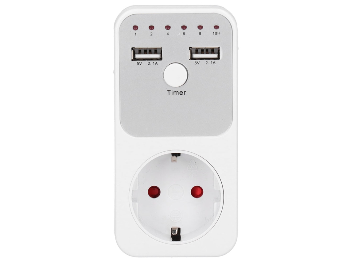 Tomada Temporizada Inteligente com Usb e Contador Regressivo Primerox S/MARCA