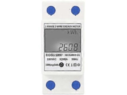 Medidor De Energia Elétrica Digital, Medidor De Eletricidade Monofásico Com Trilho Din Brilvibera