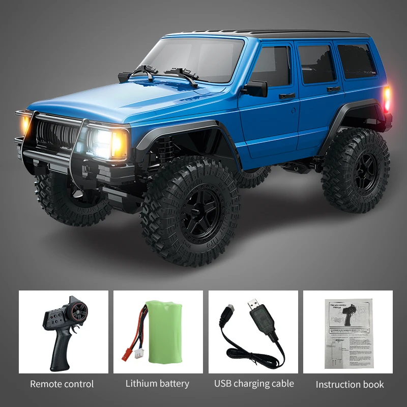 (azul) Modelo De Controle Remoto Para Veículos 4x4 Off-road