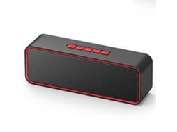 Coluna Bluetooth YIZHOOD Vermelho