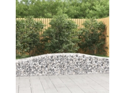 Vidaxl Cestos Gabião Arqueados 9 Pcs 400x50x40/60 Cm Ferro Galvanizado