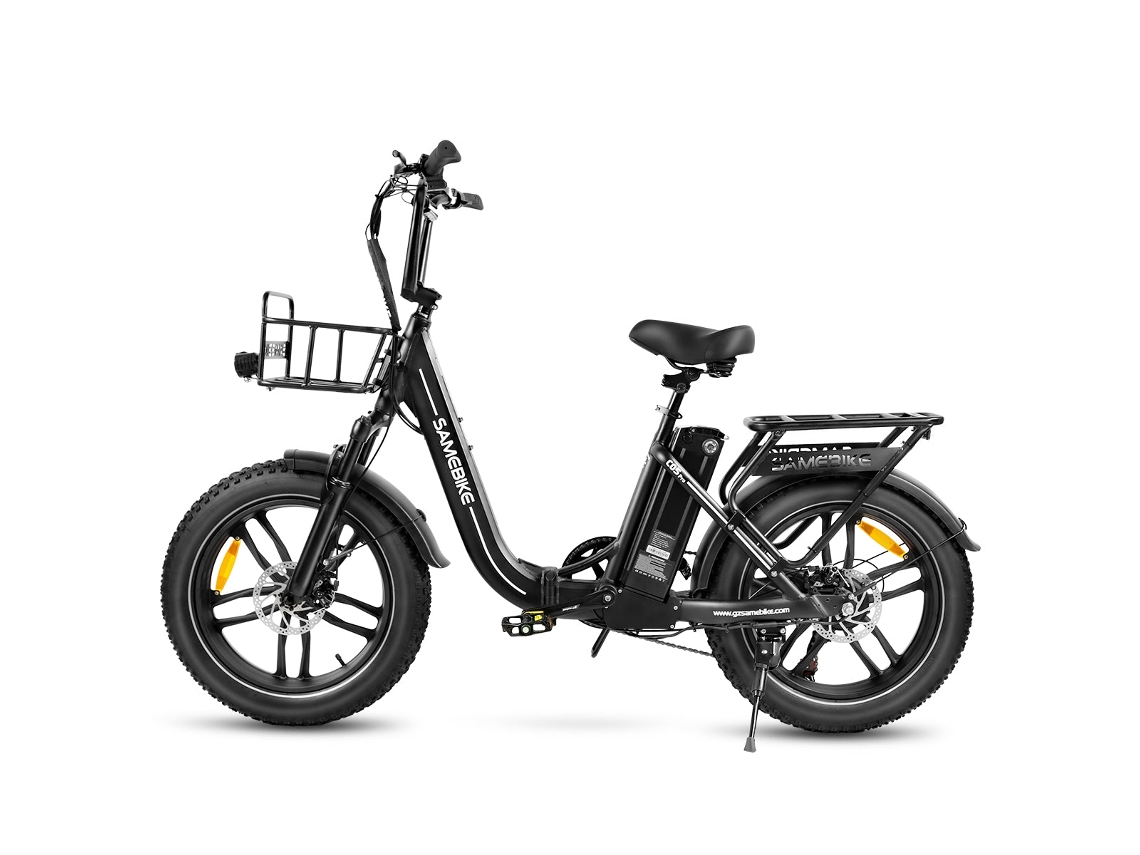 Bicicleta Elétrica SAMEBIKE C05 Pro - Motor 350W Bateria 36V13Ah Autonomia 35KM Travão a Disco Mecânico - Preto