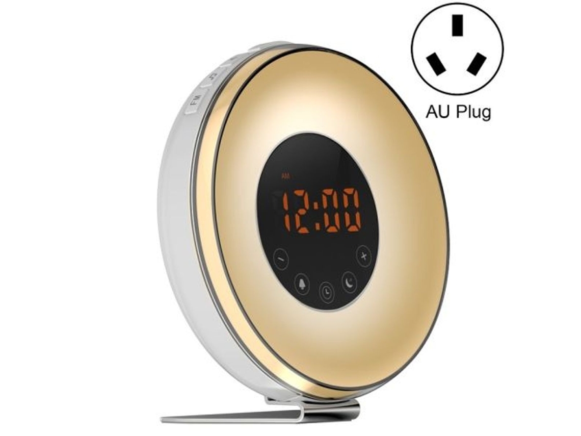 Lurelia Despertador Analógico Com Luz Para Dormir, Nascer Do Sol E Pôr Do Sol, Com Rádio Fm (australiano)