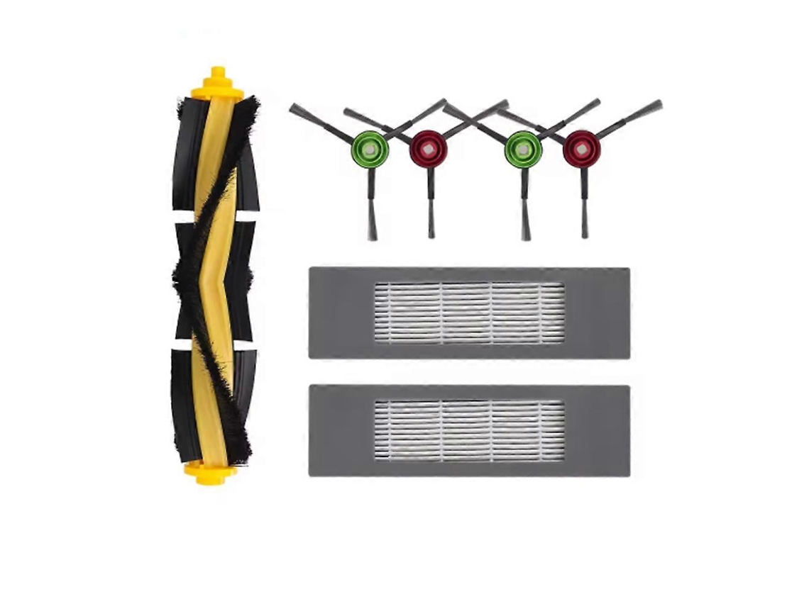 7 Unidades Para Ecovacs Deebot T8 / Max / Aivi / T9 + / N8 Pro / N10 Plus Aspirador Filtro Escova Lateral Principal