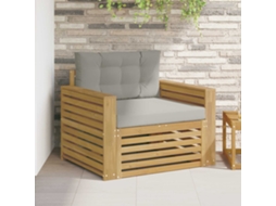 Vidaxl Sofá Exterior Poliéster Branco