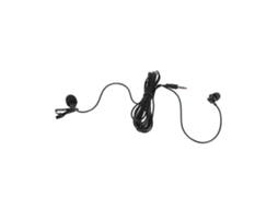 Aetheria microfone Clip Colar Mini E1 Preto com Fone de Ouvido para Celular Transmissão Gravacao Entrevista