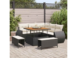 Vidaxl Conjunto De Sofá De Jardim 8 Unid. 7-número De Lugares