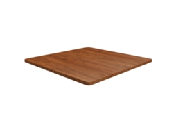 Vidaxl Tampo Mesa Quadrado 90x90x2,5 Carvalho Tratado Castanho-escuro