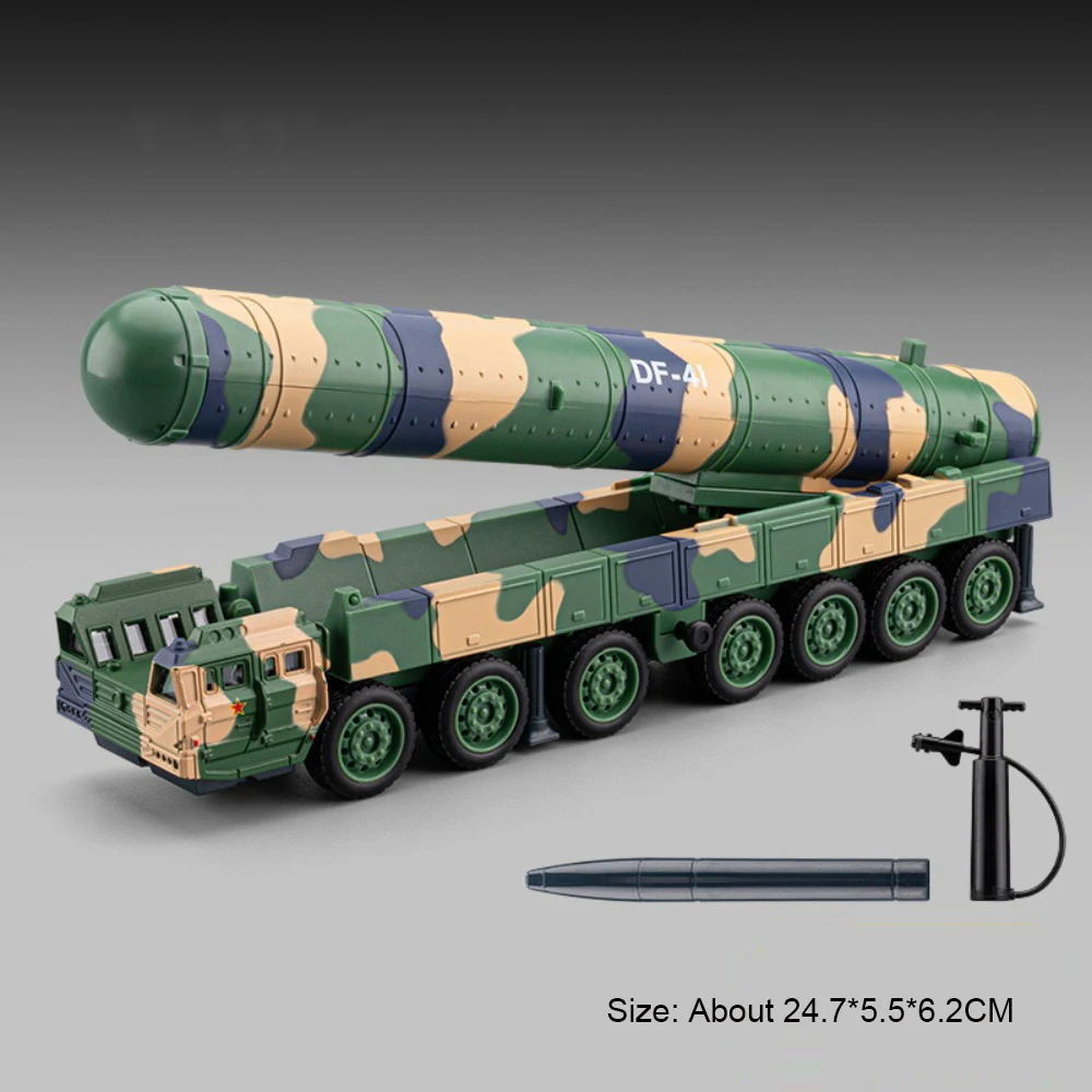 (df-41) 1:50 - Modelo De Veículo De Mísseis Em Miniatura - Metal Fundido