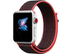 Bracelete Apple Watch 42, 44 mm WJS Nylon Vermelho