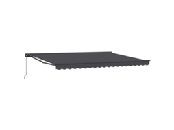Vidaxl Toldo Retrátil Manual Antracite 4 × 3,5 M