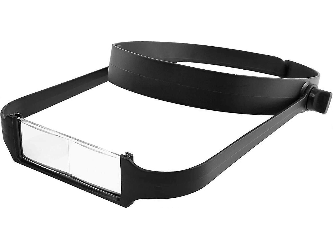 Lupa De Cabeça Com 4 Lentes Intercambiáveis, Preta