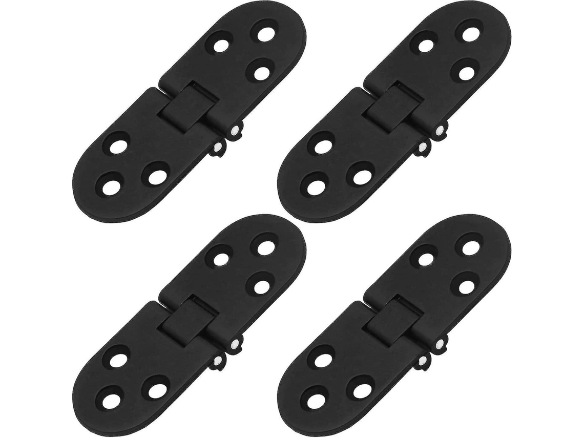 Bisagra de Bandeja Resistente, 4 Peças, Plegable 180 Graus, com Bordes Redondeados, para Mesas Plegáveis e DIY | S/MARCA