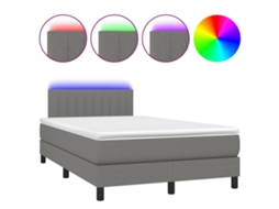 Box Spring Bed, Box Spring Beds Vidaxl Cinzeto Tecido (120 X 200 Cm)
