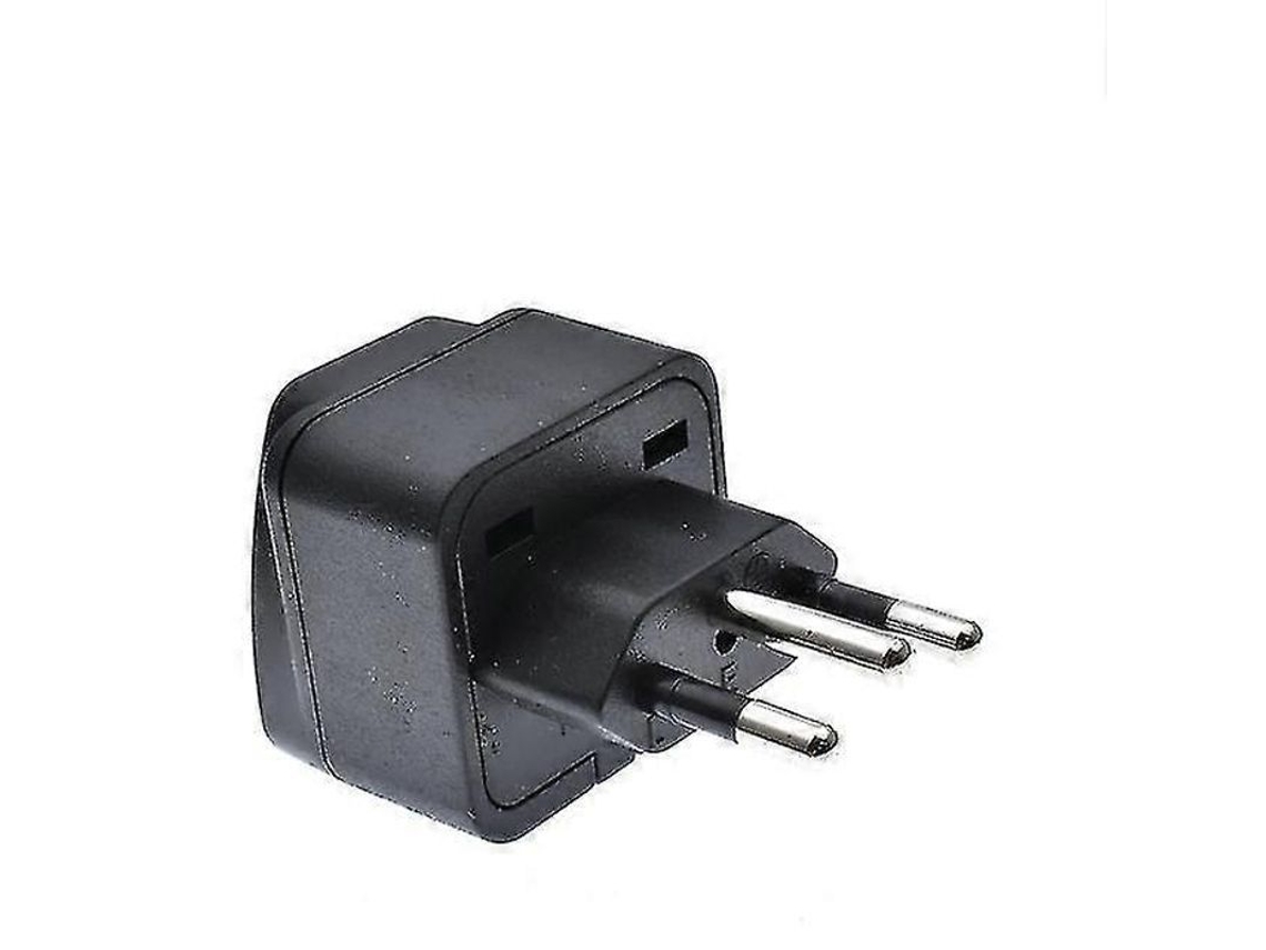 Yuru adaptador Universal para Brasil 3 Pinos, Conector de Viagem Eu Au Us Uk para Tomada Elétrica, Preto, 250v 10a, Certificado Ce e Rohs