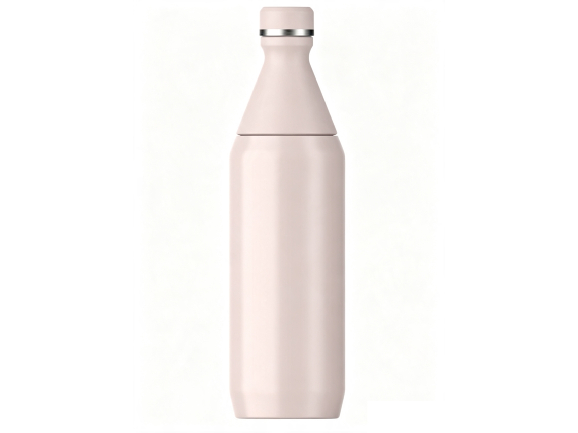 Garrafa Slim Stanley 0,6l Quartzo Rosa Mantém Frio 11h Sem Bpa Anti-derramamento Lavável Máquina