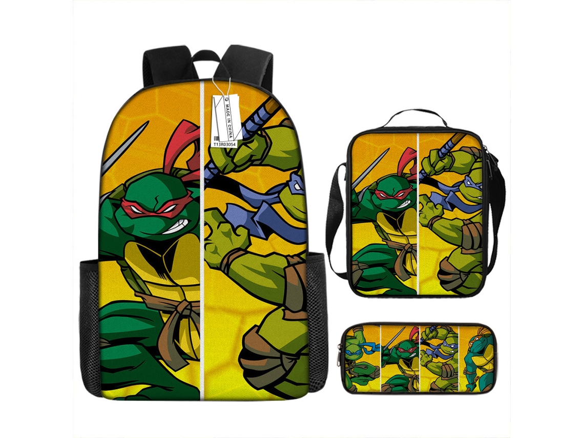 Conjunto de Três Peças Da Mochila KOHREE Teenage Mutant Ninja Turtles