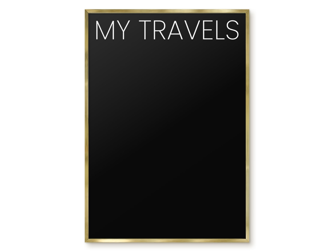 Magnetic Board My Travels For The Living Room Espelharte (70x100 Cm)