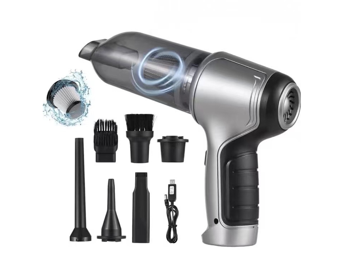 Lurelia Aspirador Portátil Sem Fios Para Carro, 12000 Pa, 120 W, 4000 Mah, 7,4 V, 5 V, Usb, Sopro