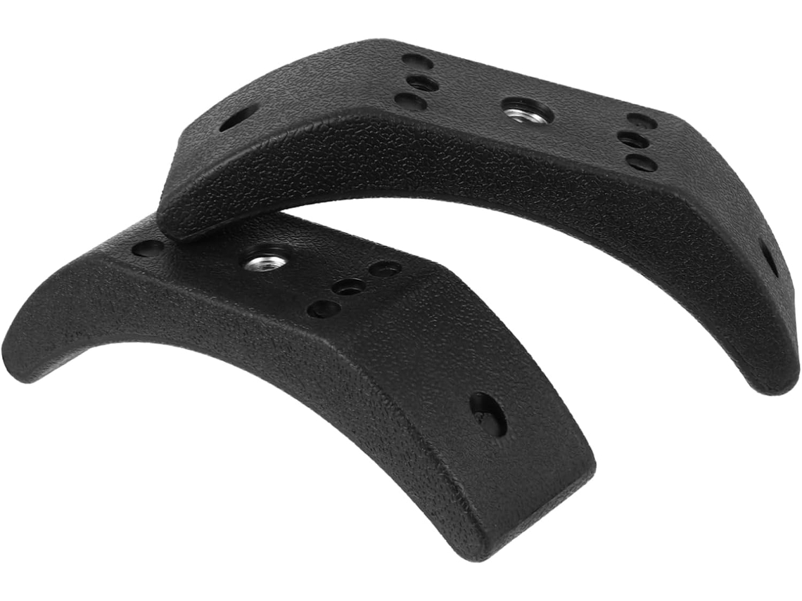Suporte para Halteres BESPORTBLE em Borracha Preta, Conjunto de 2, Leve e Portátil | S/MARCA
