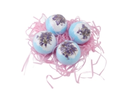 4 Pcs Bolas De Banho Com Aroma De Freesia E Flores Secas Para Aromaterapia
