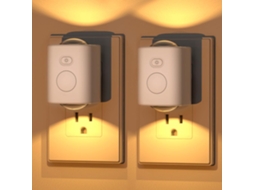 Oowoks Plugue Com Luz Noturna Led E Sensor De Movimento Pacote 2