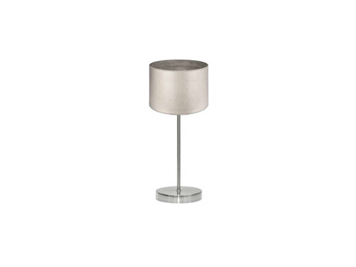 Candeeiro de Mesa Tania 1Xe14 Níquel/Madeira Cinza 42X17X17 Cm FABRILAMP