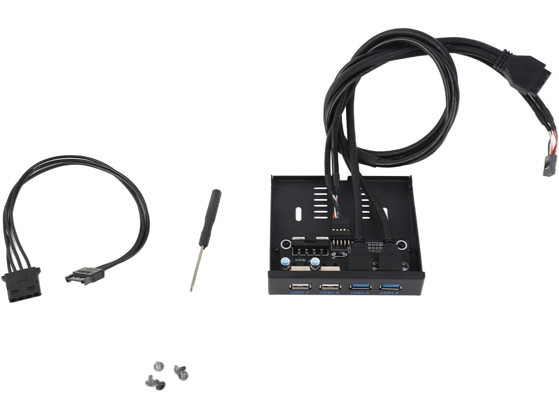 Hub Usb 3.0 De 3,5 Polegadas Para Painel Frontal, Adaptador Interno