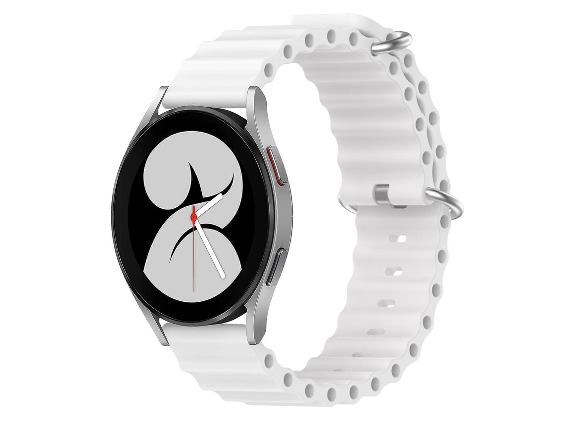Pulseira De Silicone De Cor Sólida Estilo Oceano Para Samsung Galaxy Watch 4 (40 Mm X 20 Mm).