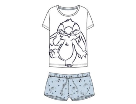 Pijama White Stitch Tamanho L Sun City
