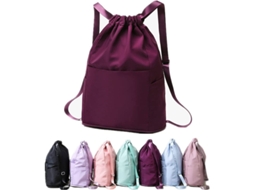Bolsa De Viagem Fitness Multifuncional - Mochila Esportiva Bordada Com Cordão De Tração Para Academia