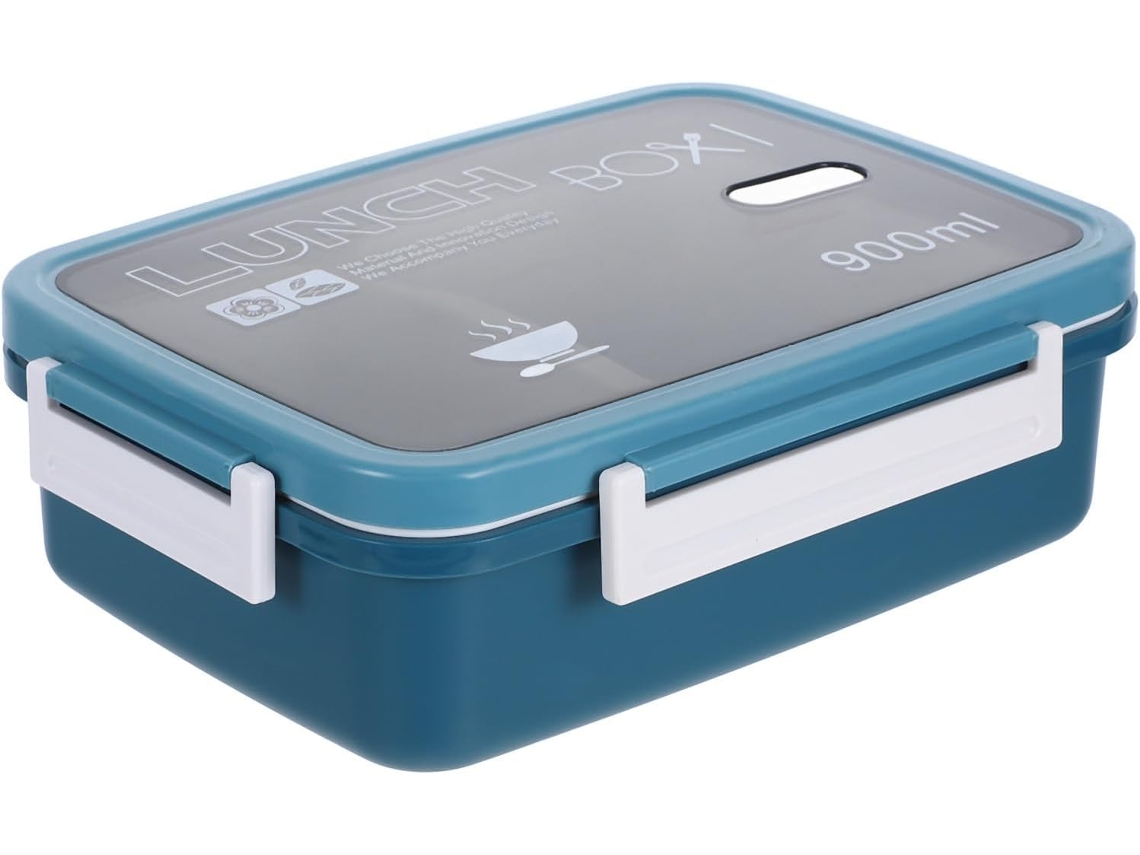 Lancheira Bento Com Compartimentos, Design Removível À Prova De Vazamentos, Capacidade De 900ml, Material Em Silicone E