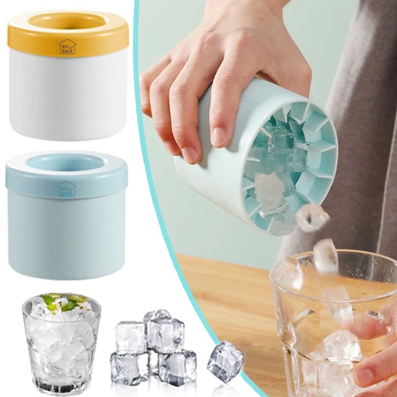 Formato Gelo Redondo - Face 60 Cubos Ideal Para Geladeira E Freezer Acessório Criativo Bar Perfeito O Verão-aquaforge