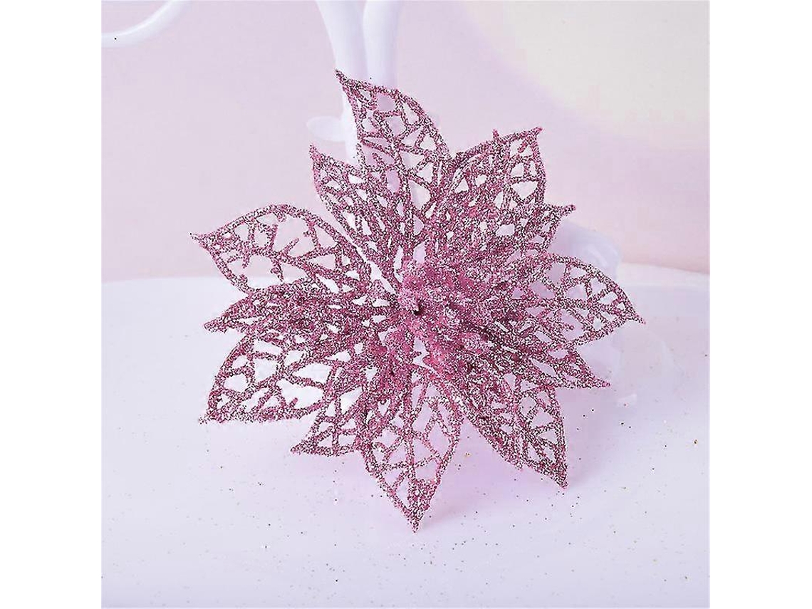 Wabjtam 20 Peças Enfeites De Natal Em Formato De Flor Rosa 8cm Olysi Shop