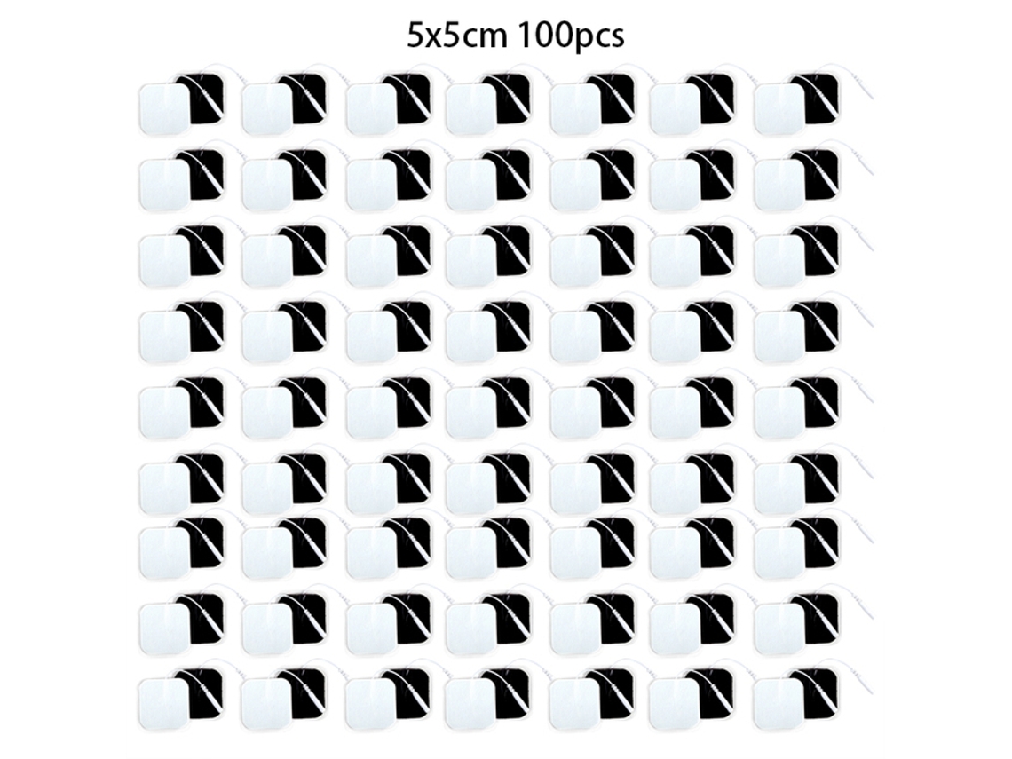 Elétrodos Adesivos EIFSON 100pcs 5x5cm 2mm para Ems (branco)