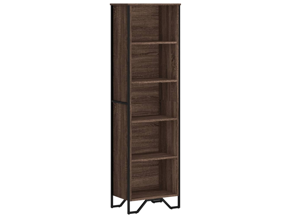 Bookcase, Bookcases Vidaxl Marrom Madeira Processada (n/a)