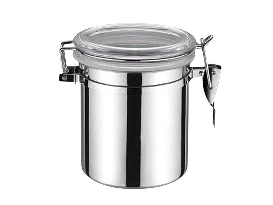 Recipiente hermético de aço inox, armazenamento de alimentos, 10x10.5cm | S/MARCA