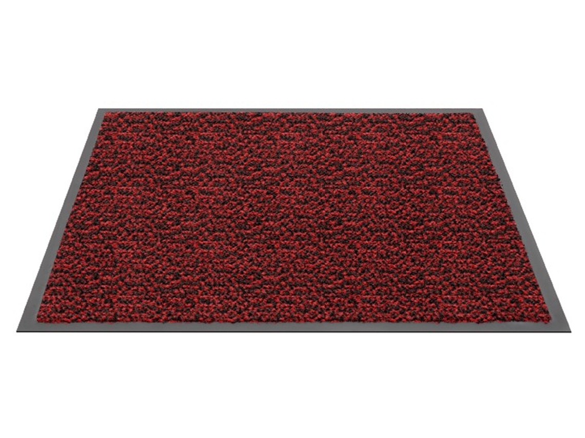 Tapete De Entrada Vermelho - Marte - 60 X 90 Cm