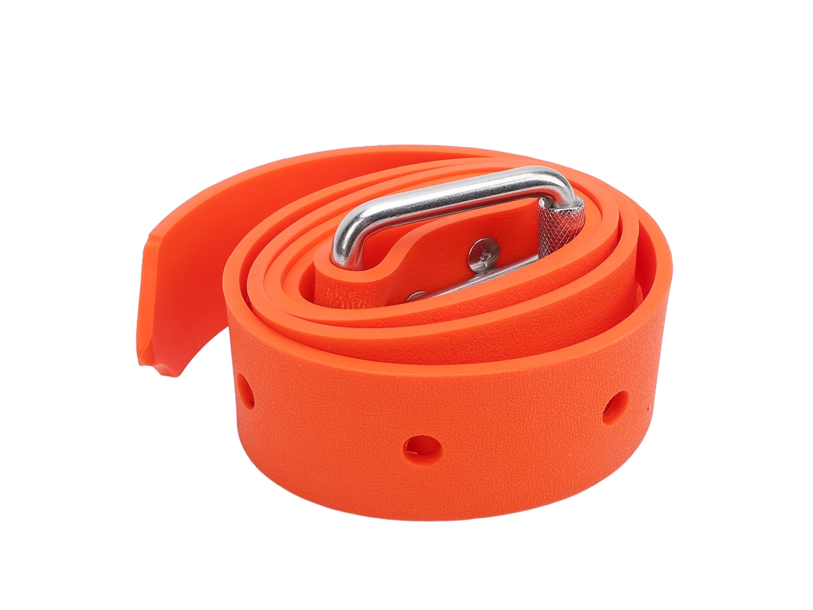 Cinto De Peso Ajustável De Silicone Para Mergulho Com Fivela De Liberação Rápida Para Mergulho Scuba Spearfishing Laranja